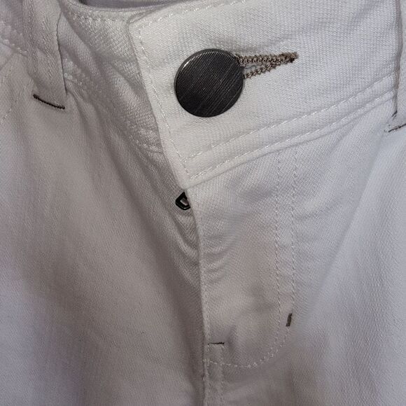 Cabi White Zipper Pockets Bootcut Denim Jeans size 6 - Picture 4 of 7